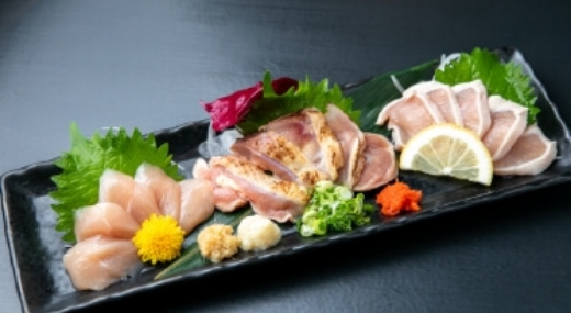 朝引き地鶏の刺身